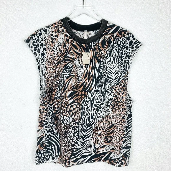 Free People Movement | Oversized Tiger Pattern Tank - Picture 1 of 6